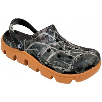 CROCS DUET SPORT CLOG CAMO GREY ORANGE