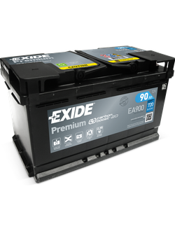 АККУМУЛЯТОР АВТОМОБИЛЬНЫЙ EXIDE PREMIUM EA900 R+ 90Ah 720А (En)