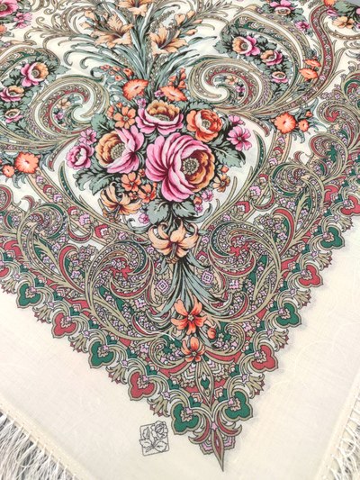 Павловопосадский платок Март 904-3