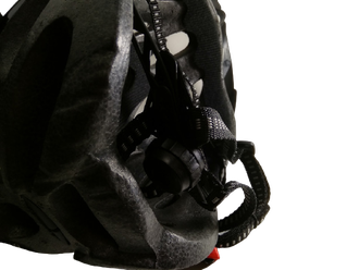 Шлем с регулируемым размером, 54-62 см, черно-красн.