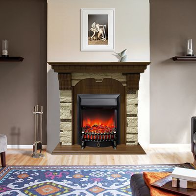 Электрокамин Дублин NT M1 с очагом Fobos