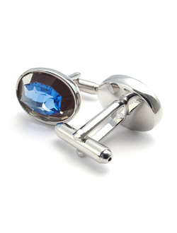 Запонки с фианитом «Clear Mind»