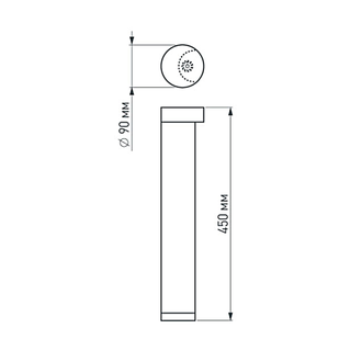 Светильник Arlight LGD-Path-Round90-H450B-7W Warm White