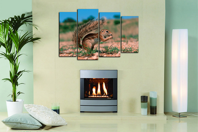 Модульная картина "Маленький грызун"