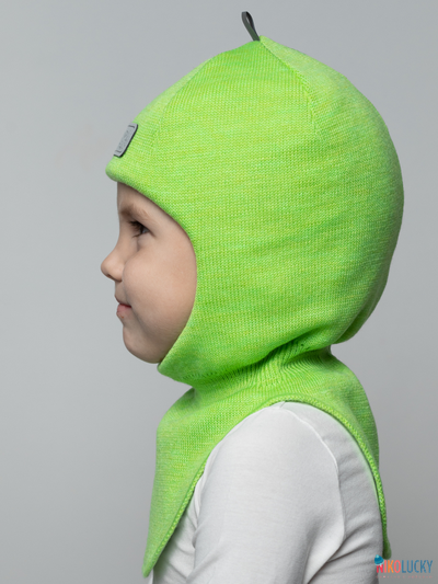 Шапка-шлем "NK"   20101-01, цвет ярко-салатовый р. 50-52