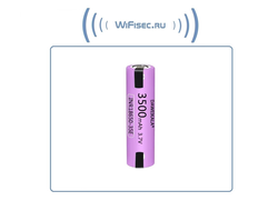 Аккумулятор литий-ионный (Li-Ion) Daweikala 18650 35E, ёмкость 3500 мАч для автономных видеокамер, видеонянь, ИБП. (напряжение 3.7В)