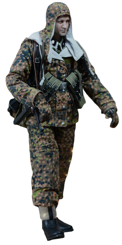 Немецкий разведчик в Венгрии, 1945 г - КОЛЛЕКЦИОННАЯ ФИГУРКА 1/6 WW2 German Totenkopf Division Hungary 1945 (UD9011) - UJINDOU