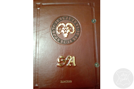 ежедневник из натуральной кожи, кожаный ежедневник, ежедневник с инициалами