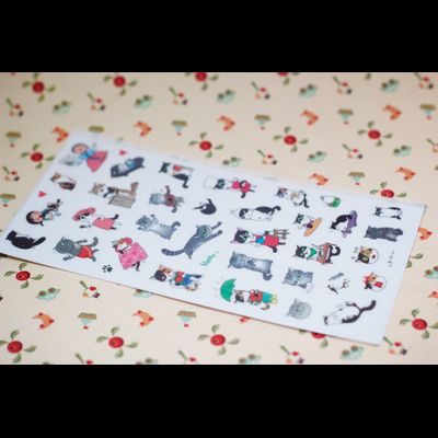 Наклейки "Жизнь котиков"