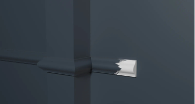 Молдинг Decor Dizain DD10, дюрополимерный, влагостойкий, под покраску, длина 2 м