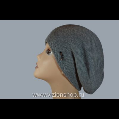 Вязаный берет из кашемира Италия Vizio 6496 фото кашемировых беретов для женщин