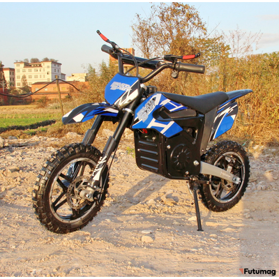 Электромотоцикл GreenCamel Питбайк DB400, 48V 1200W R10 быстросъемная батарея синий