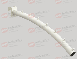 W-M216 Кронштейн дугообразный 7 штырьков на овал трубу белый