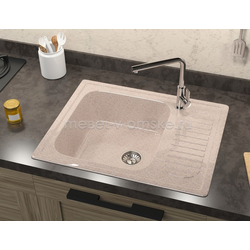 ЛЕК013 Мойка каменная Арлин L15 . Размер: 635*490*195