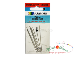 NC-207 Гамма Иглы бисерные с нитковдевателем 54мм 6шт.+ 1 нитковдеватель