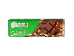 Шоколад молочный Ulker с фисташками, 32 гр