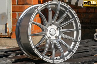 Комплект дисков R17 8,0J ET+35 5*114,3 Shogun S15 Серебро с полированными лучами (S296)