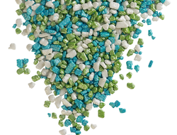 566 Посыпка сахарная декоративная цветная Крошка Люкс Перламутровая (Белый,голубой,зеленый)