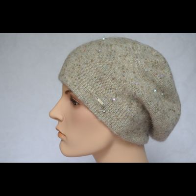 Итальянский берет зима 2022 Vizio Италия 6917 бежевый фото