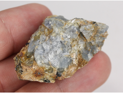 Корунд синий (сапфир), кристалл, Индия (41*23*21 мм, 29 г) №36100