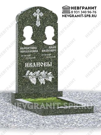 Вертикальный памятник ДГ-11 балтик-грин