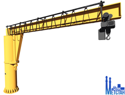 Кран консольный на колонне с электроприводом