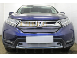 Защита радиатора Honda CR-V V 2016- (2 части) chrome верх