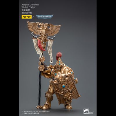 Адептус Кустодес - претор (Warhammer 40k) - КОЛЛЕКЦИОННАЯ ФИГУРКА 1/18 Adeptus Custodes Vexilus Praetor (JT7820) - JOYTOY