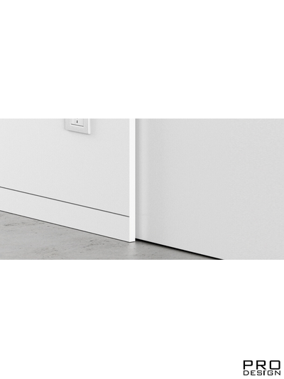 Плинтус скрытого монтажа PRO DESIGN 323 черный муар RAL 9005