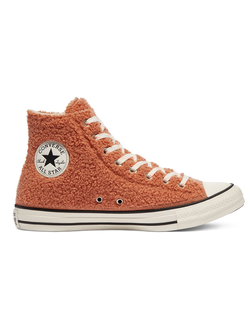 Кеды Converse Chuck Taylor All Star Cozy Club Ginger Rose коричневые высокие 170016c