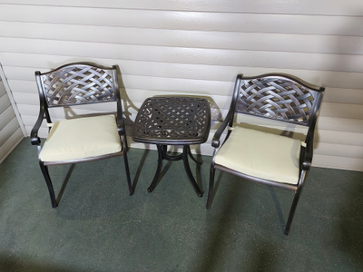 Кофейный комплект мебели из алюминия Paris 52