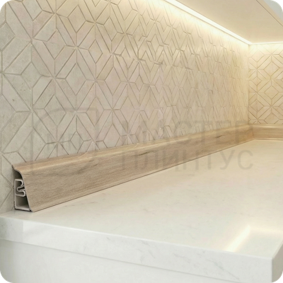 Пластиковый Плинтус для столешницы CEZAR BL44 деревянные блоки натуральные