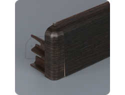 Плинтус из дюрополимера Comfort Classic 80 венге с наружным углом