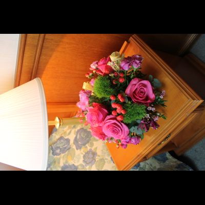 Оформление номера в гостинице цветами № 1493