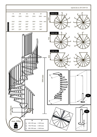 Винтовая интерьерная лестница SPIRAL DECOR