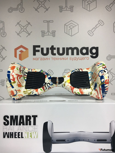 Гироскутер Smart Balance SUV 10 дюймов Граффити белый