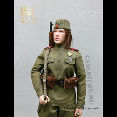 Девушка-снайпер - Комплект экипировки 1/6 WWII The Soviets Female Soldier Sniper Set (AL100020) - Alert Line (БЕЗ ТЕЛА И ГОЛОВЫ)