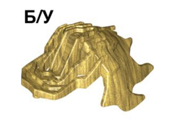 ! Б/У - Bionicle Chest Armor, Jagged Spiky, Pearl Gold (20475 / 6133158) - Б/У