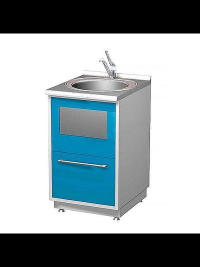 Тумба металлическая AR-04D (со «шторкой» для мусора)