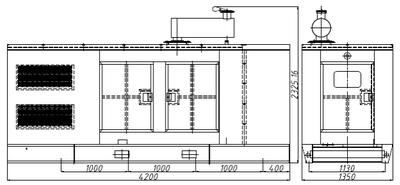Индустриальный дизель генератор 250 кВт WPG344L8 - купить | Двинко