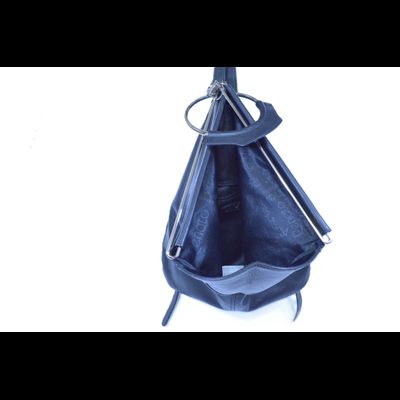 Сумка - рюкзак Ренато Анжи черный гладкий