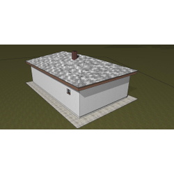 Одноэтажная баня с одной спальней 59м² (S93)