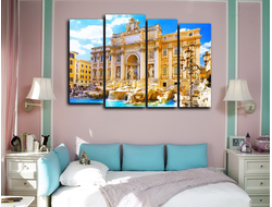 Модульная картина "Фонтан треви"