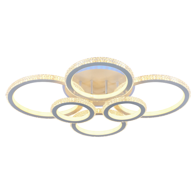 Люстра потолочная светодиодная Profit Light 8017/6 WHT 300W+8W RGB