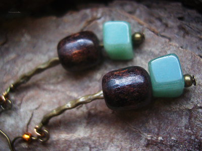 Бохо-серьги "Воспоминания об осени"