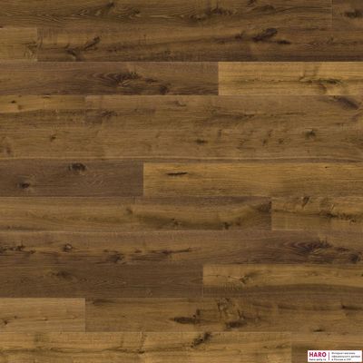 Декор паркетной доски Haro Дуб Мореный Саваж браш 1-пол, масло 538949 фронт