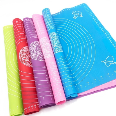 Большой кондитерский коврик силиконовый с разметкой, 64*45см