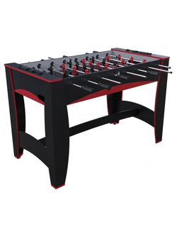Игровой стол - футбол Weekend "Hit" (122x63.5x78.7 см, черно-красный)