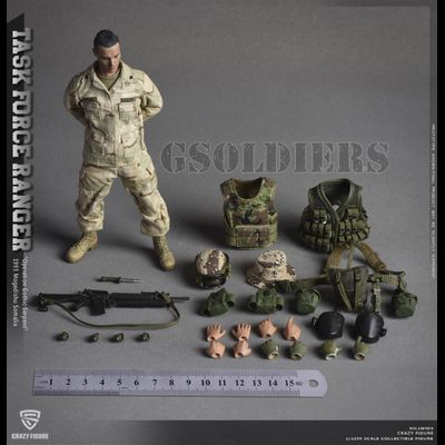 Гранатометчик 75-го полка рейнджеров Армии США ("Падение Черного Ястреба") - Коллекционная фигурка 1/12 scale US Military 75th Rangers Regiment - Grenadier (LW003) - Crazy Figure