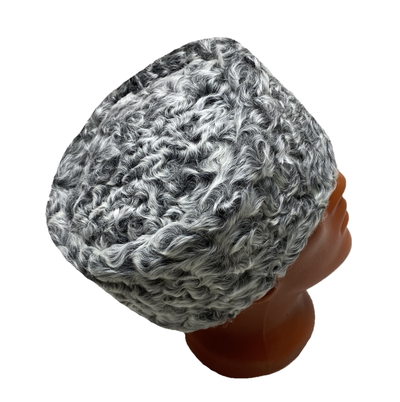 Папаха из натурального серого каракуля